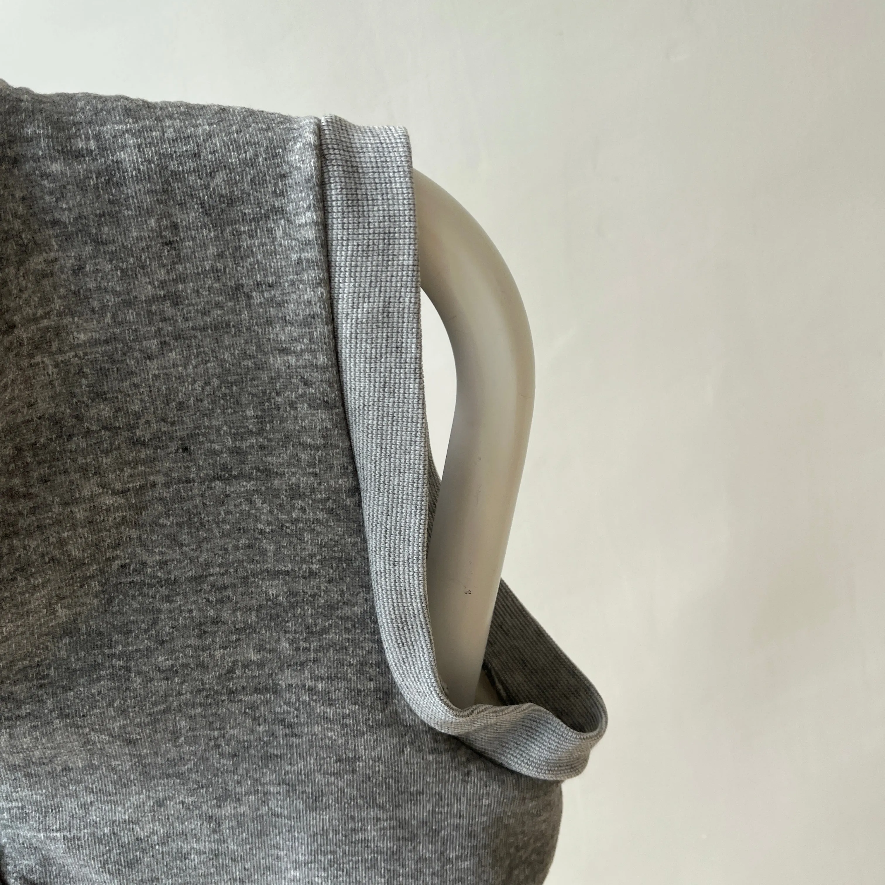 1980s Gray Insulated Sweatshirt Vest - Zip Up