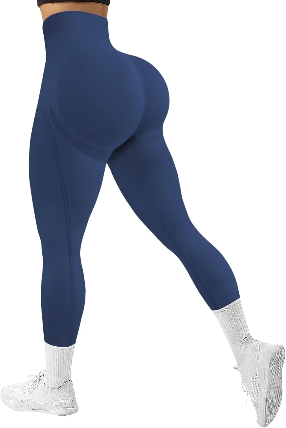 3Pcs Seamless Leggings for Women High Waist Workout Yoga Pants, Scrunch Butt Lifting Elastic Tights