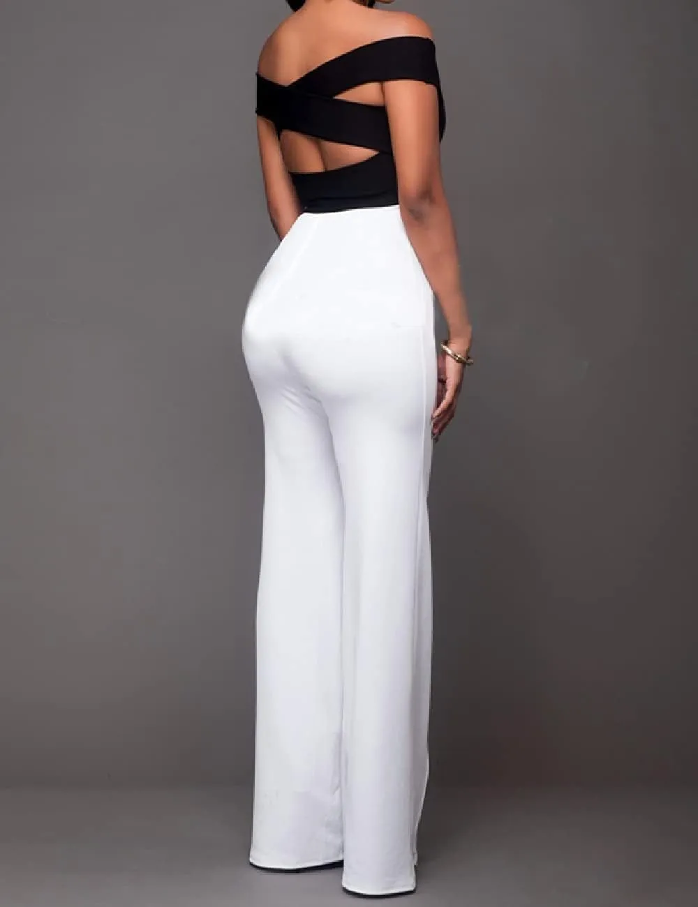 A ADILACA Women's 6-Button Trousers, Casual Work Office Basic Flare Dress Pants, High Waist Straight-Leg Long Pants
