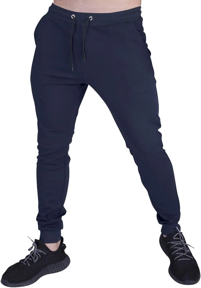 A WATERWANG Men's Slim Jogger Pants, Tapered Athletic Sweatpants for Jogging Running Exercise Gym Workout