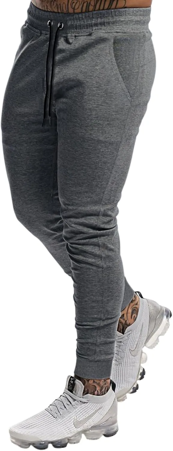 A WATERWANG Men's Slim Jogger Pants, Tapered Athletic Sweatpants for Jogging Running Exercise Gym Workout