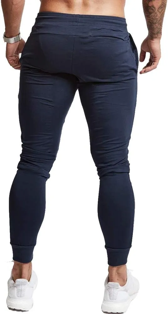 A WATERWANG Men's Slim Jogger Pants, Tapered Athletic Sweatpants for Jogging Running Exercise Gym Workout