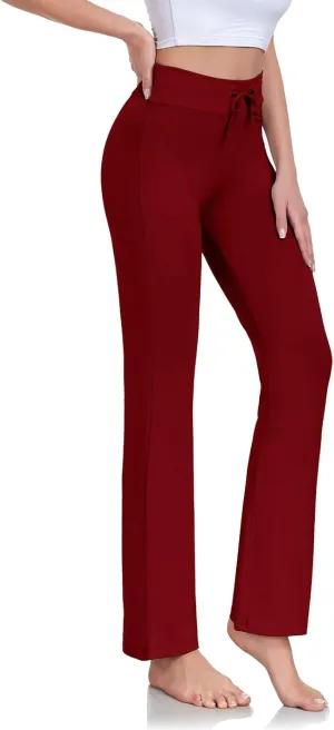 ADANIKI Women's Long Modal Comfy Drawstring Trousers Loose Straight-Leg for Yoga Running Sporting