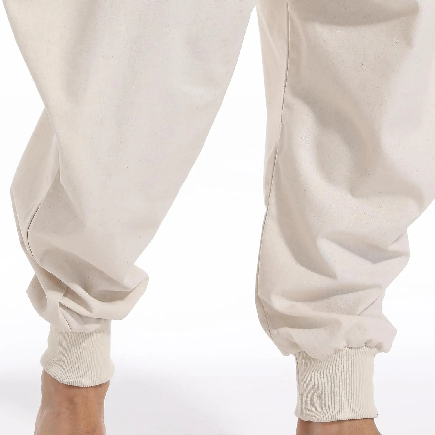AITFINEISM Men's Drawstring Aladdin Hippie Harem Pants Loose Drop Crotch Trousers