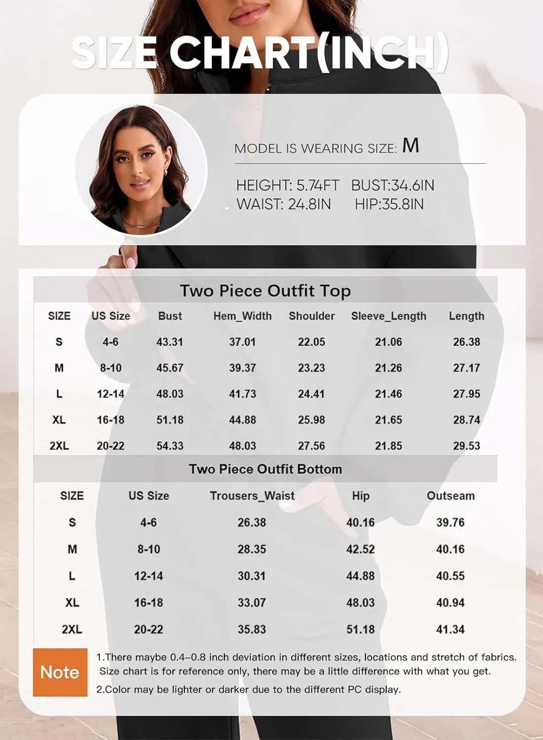 Aleumdr Women 2 Piece Outfits Sweatsuit Oversized Half Zip Pullover Long Sleeve Sweatshirt Jogger Pants Set with Pockets