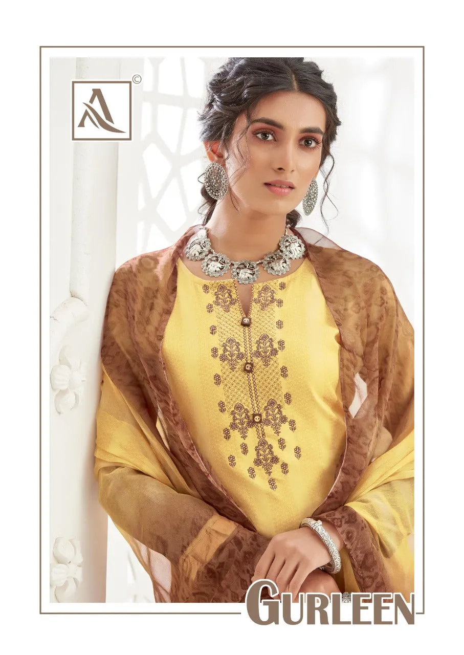 Alok Suit Gurleen Pure Jam Cotton Digital Printed Stylish Suit Collection