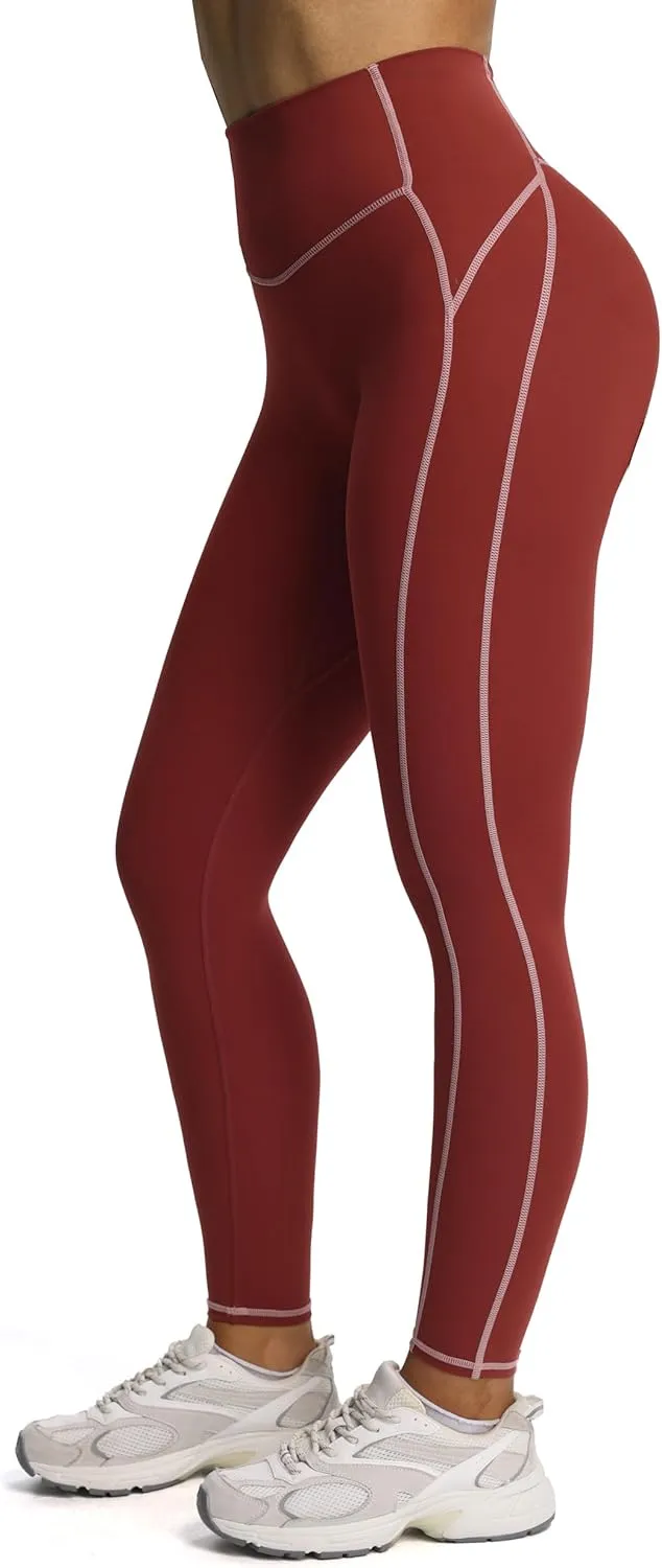 Aoxjox Workout Leggings for Women High Waisted Exercise Athletic Gym Fitness Yoga Lexi Lined Pants 26"