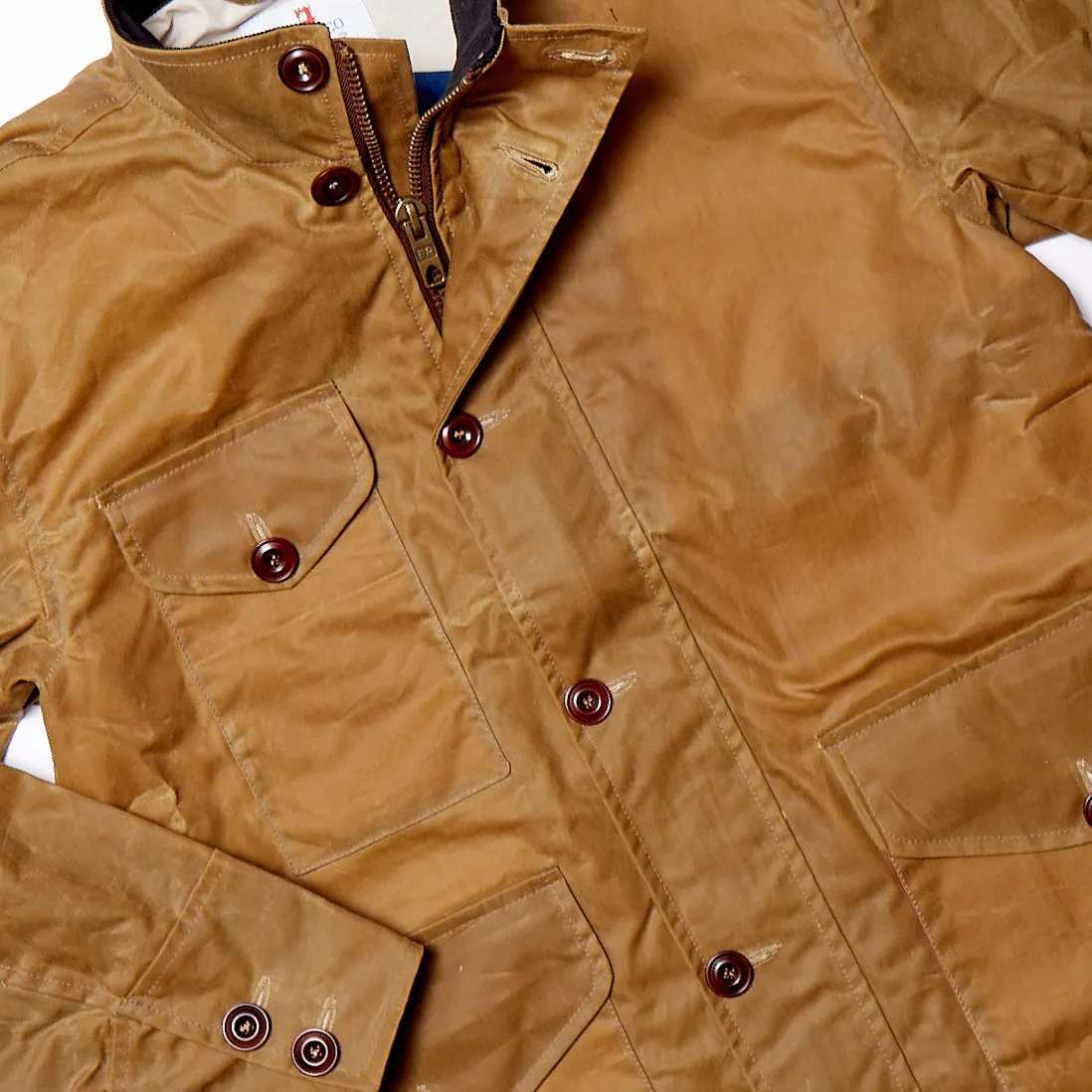 Atlas Biker Style Waterproof Wax Jacket