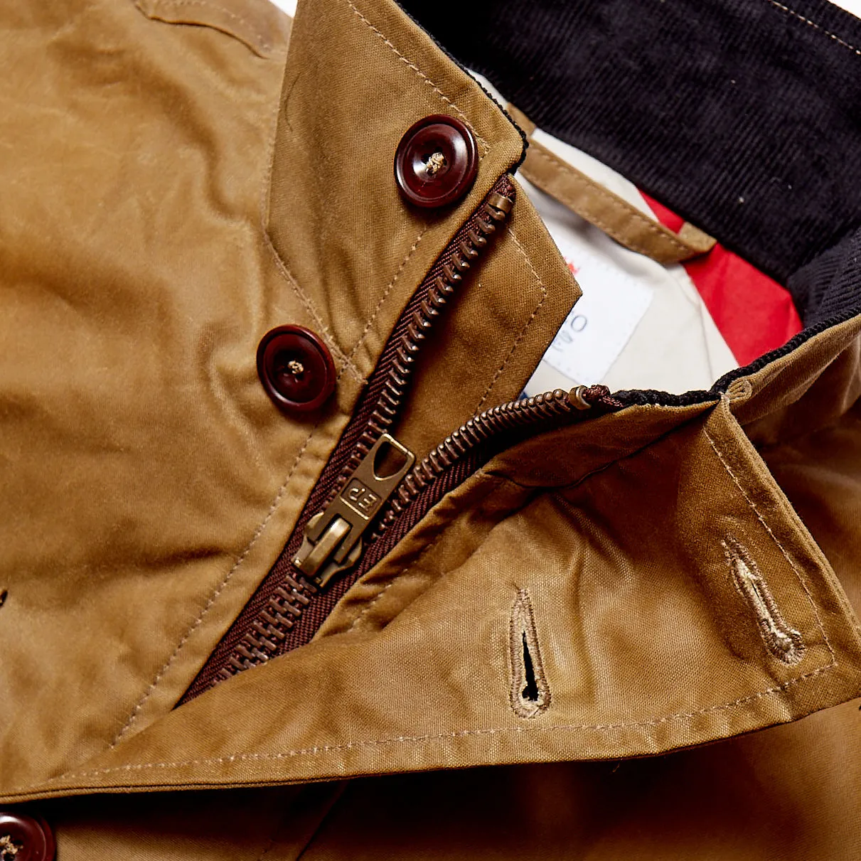 Atlas Biker Style Waterproof Wax Jacket