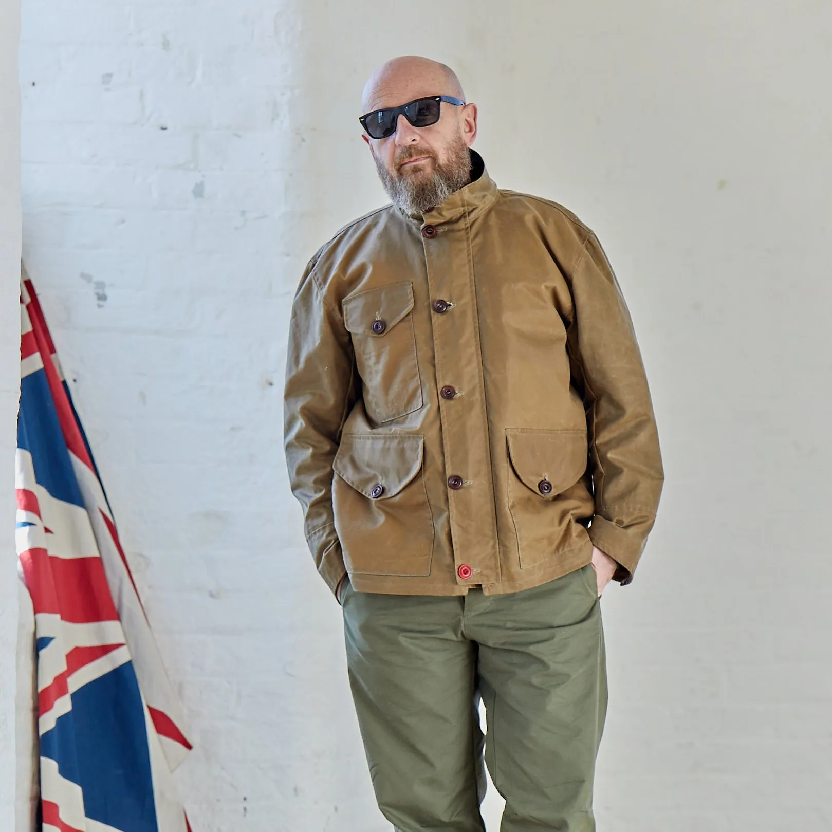 Atlas Biker Style Waterproof Wax Jacket