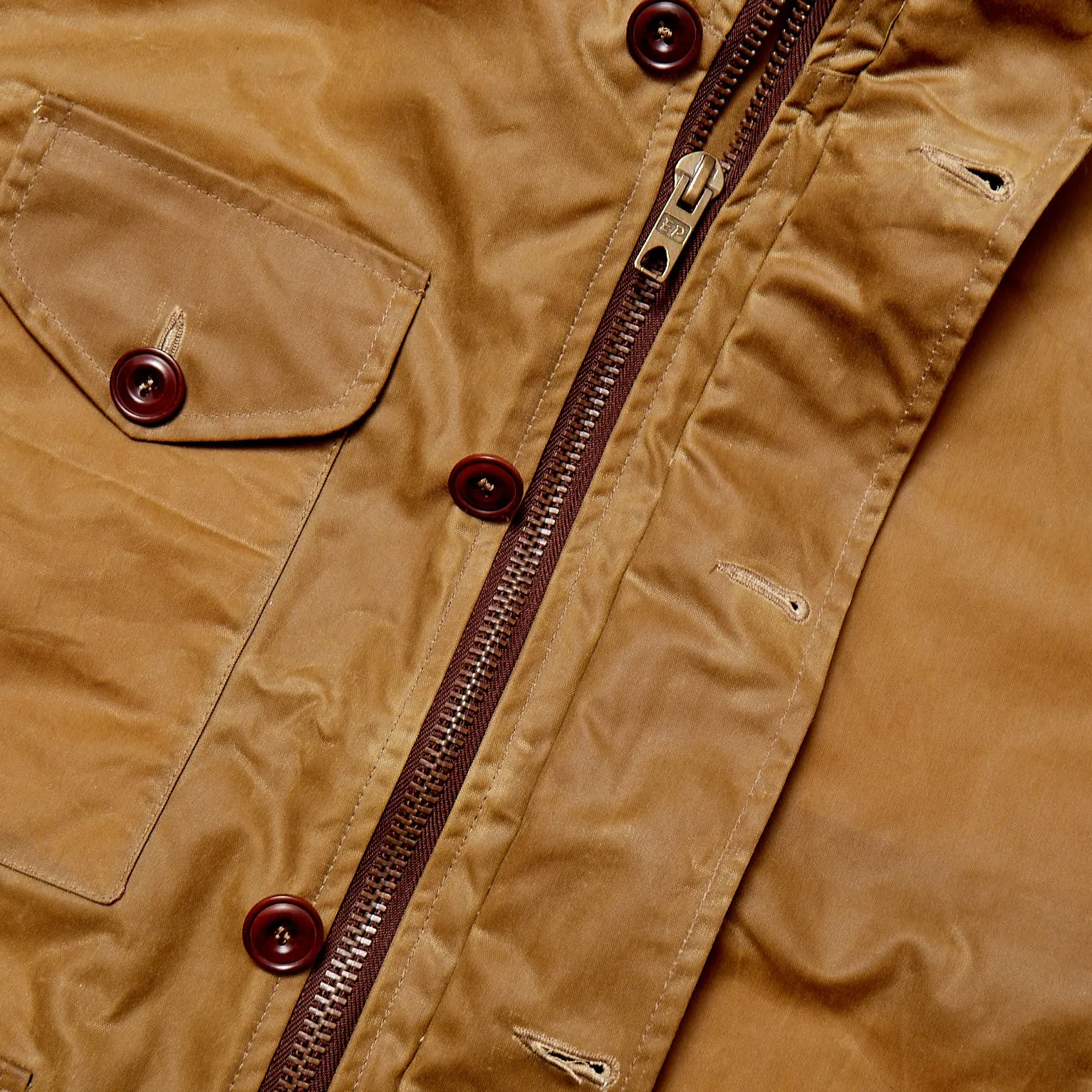 Atlas Biker Style Waterproof Wax Jacket
