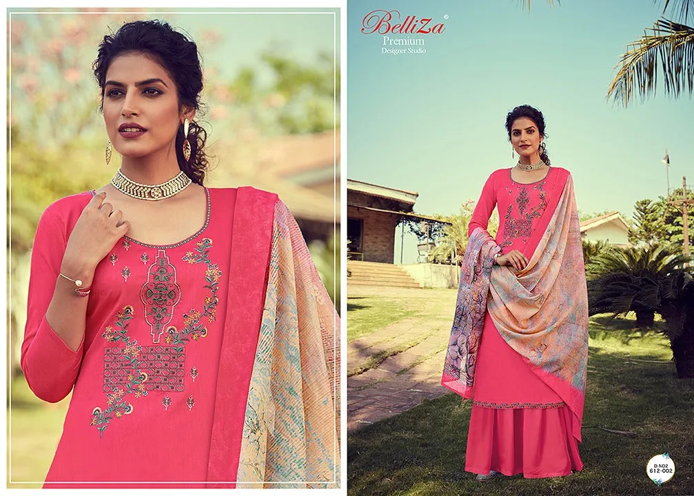Belliza Designer Studio Ripple Jam Cotton Attractive Stylish Suits Collection