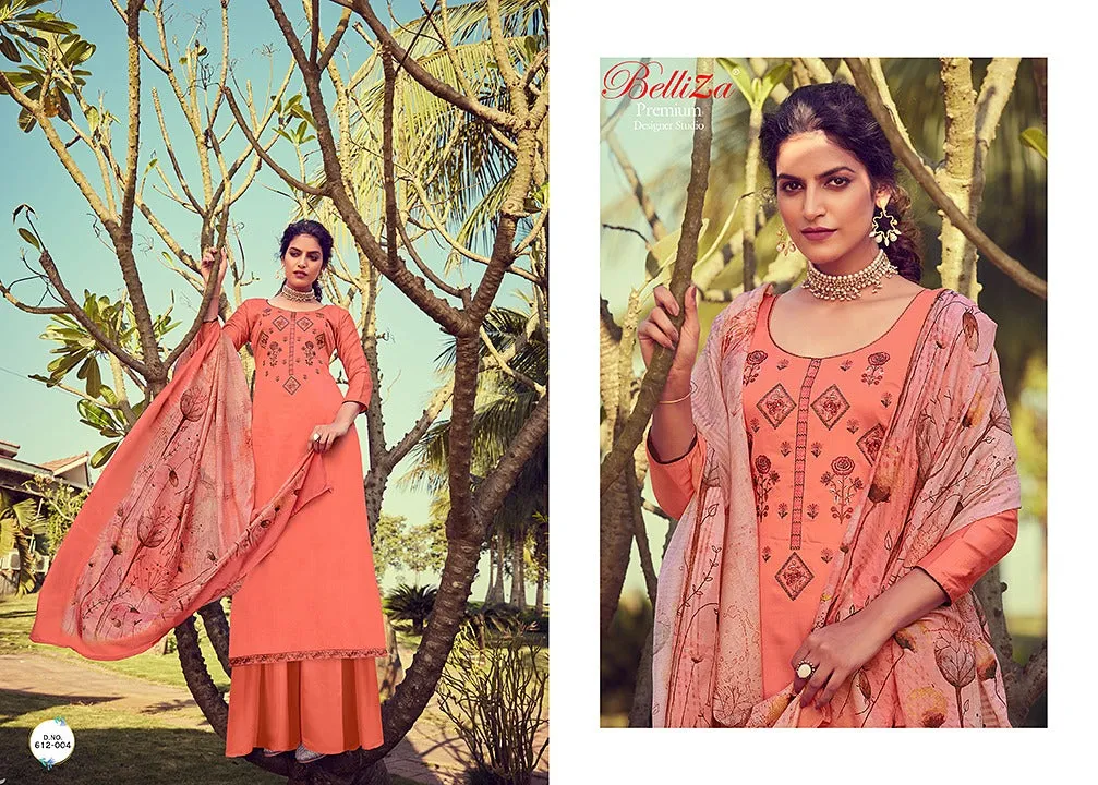 Belliza Designer Studio Ripple Jam Cotton Attractive Stylish Suits Collection