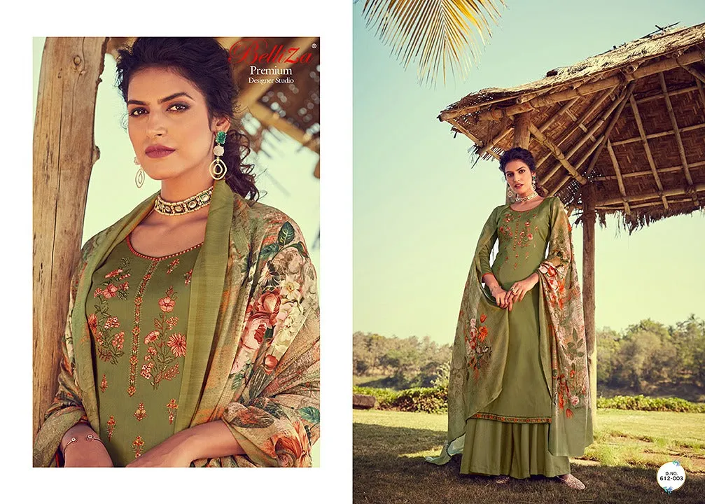 Belliza Designer Studio Ripple Jam Cotton Attractive Stylish Suits Collection