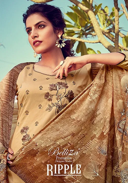 Belliza Designer Studio Ripple Jam Cotton Attractive Stylish Suits Collection