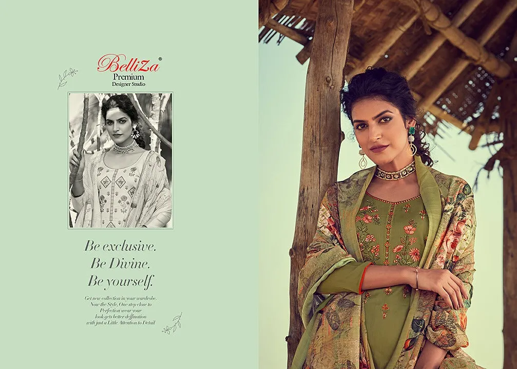 Belliza Designer Studio Ripple Jam Cotton Attractive Stylish Suits Collection