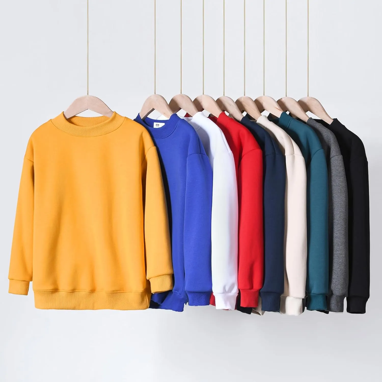 Boys' Fleece Sweatshirt Crewneck Pullover Sweatshirt for Boys 5-14 Years