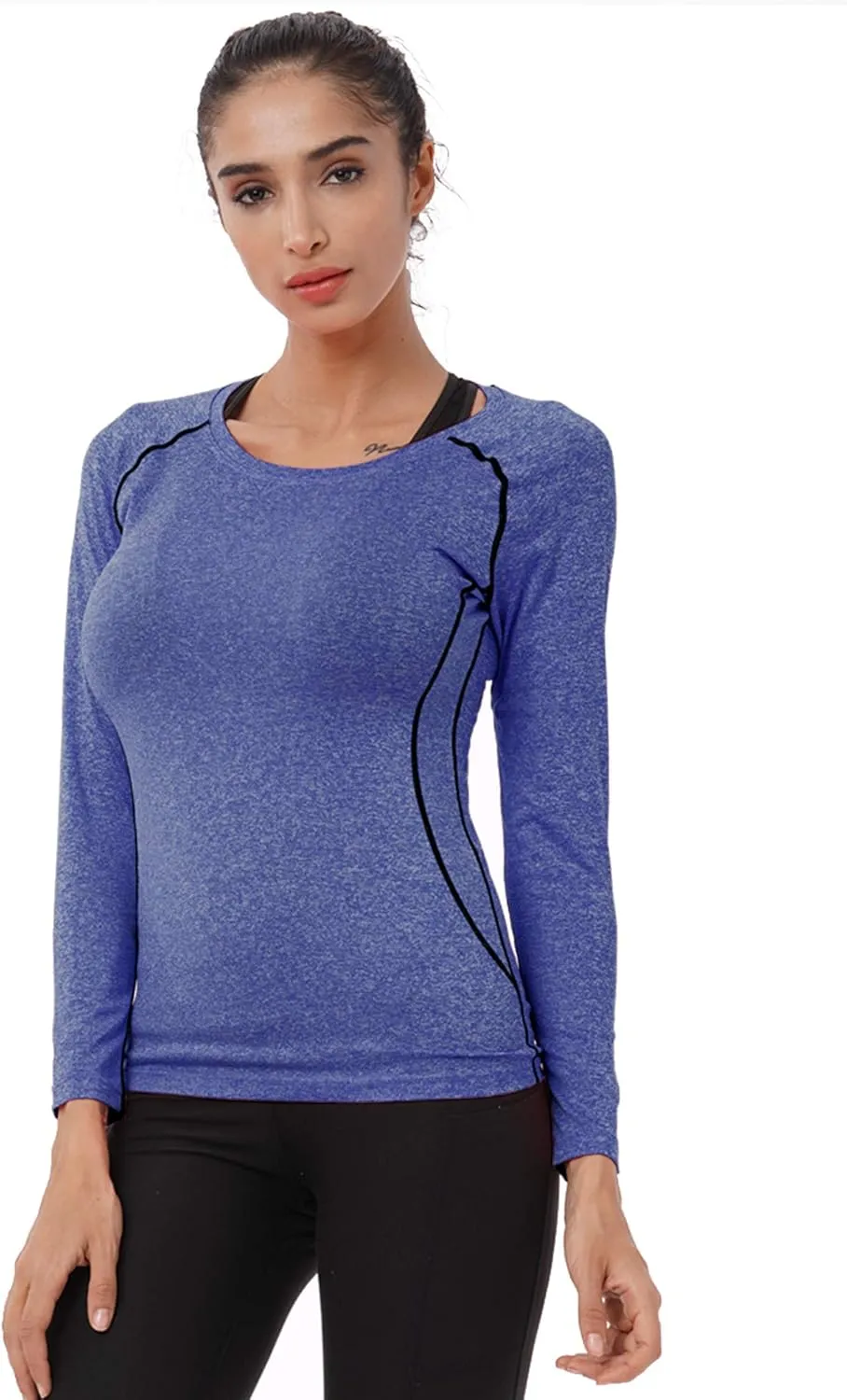 CADMUS 1 or 3 Pack Workout Long Sleeve Shirts for Women Dry Fit Compression Running Top
