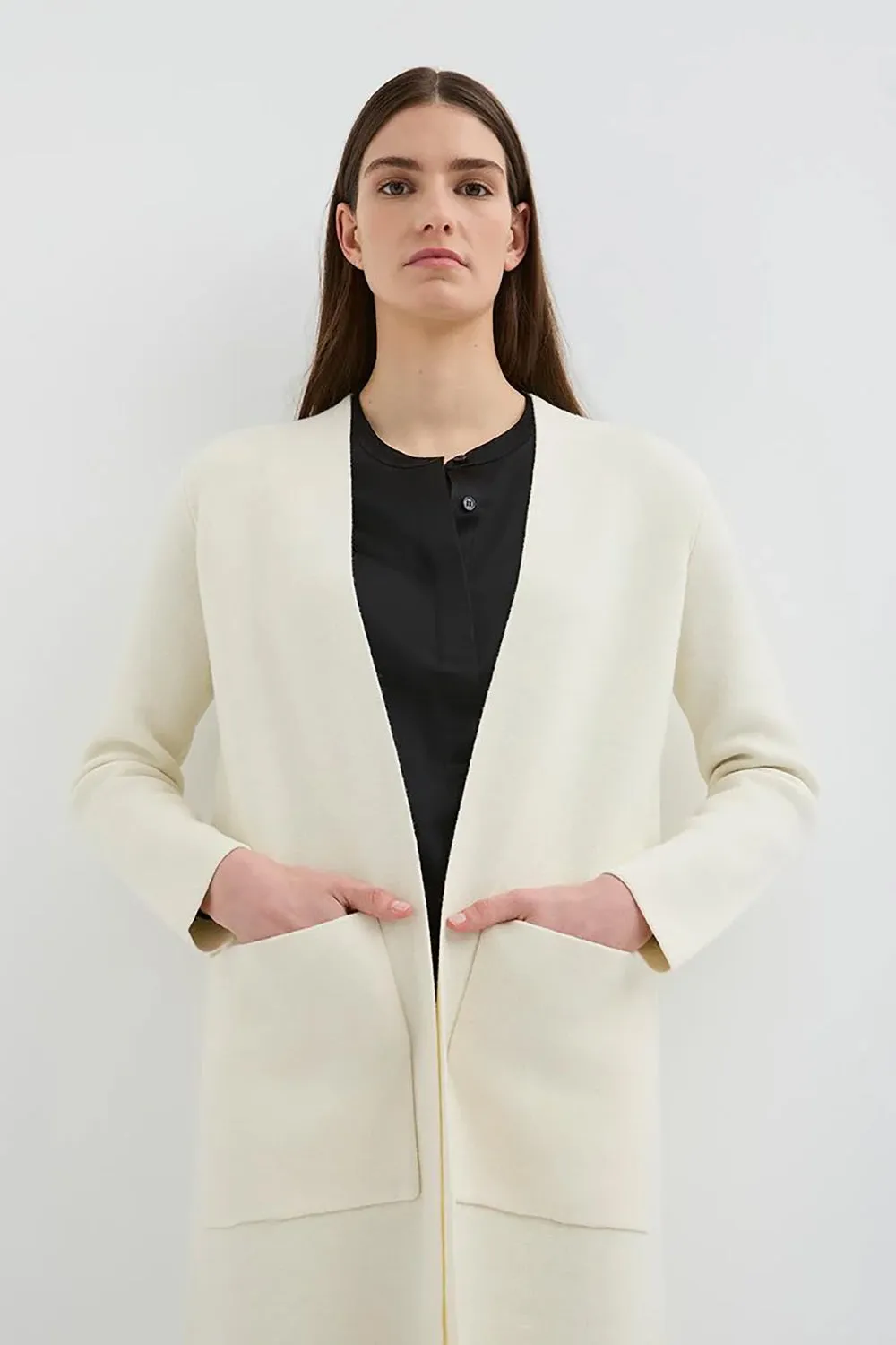 Caravan & Co Longline Solid Cardigan CK101