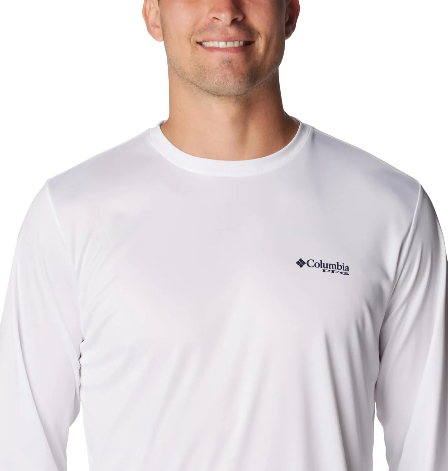 Columbia Men's Terminal Tackle PFG Fins and Stripes Long Sleeve