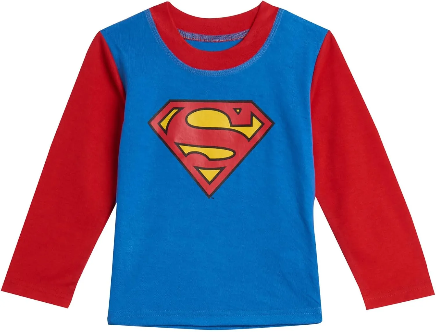 DC Comics Justice League Superman Batman Pajama Shirt Pants and Cape 3 Piece Set Toddler to Big Kid