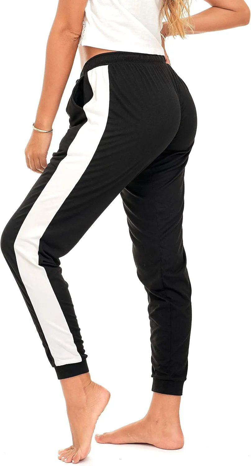 DEAR SPARKLE Jogger with Pockets for Women Drawstring Lightweight Sweats Yoga Lounge Pants   Plus Size (P7)