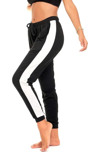 DEAR SPARKLE Jogger with Pockets for Women Drawstring Lightweight Sweats Yoga Lounge Pants   Plus Size (P7)