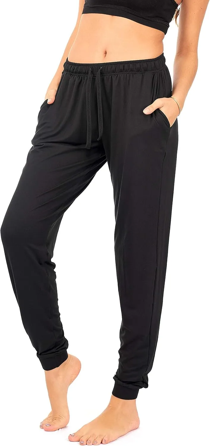 DEAR SPARKLE Jogger with Pockets for Women Drawstring Lightweight Sweats Yoga Lounge Pants   Plus Size (P7)
