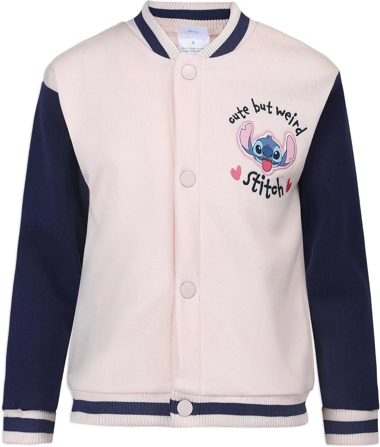 Disney Lilo & Stitch Girls Bomber Jacket, T-Shirt and Legging Set for Toddlers and Big Kids