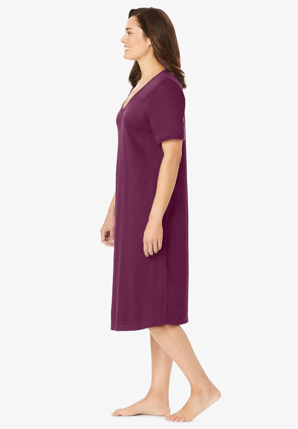 Dreams & Co. Plus Size Short T-Shirt Lounger