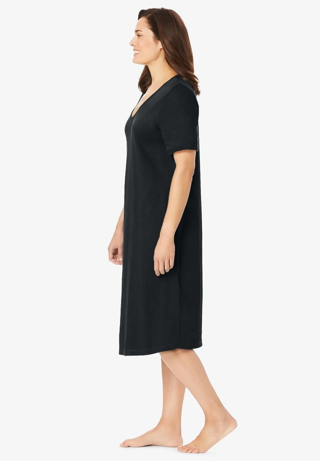 Dreams & Co. Plus Size Short T-Shirt Lounger