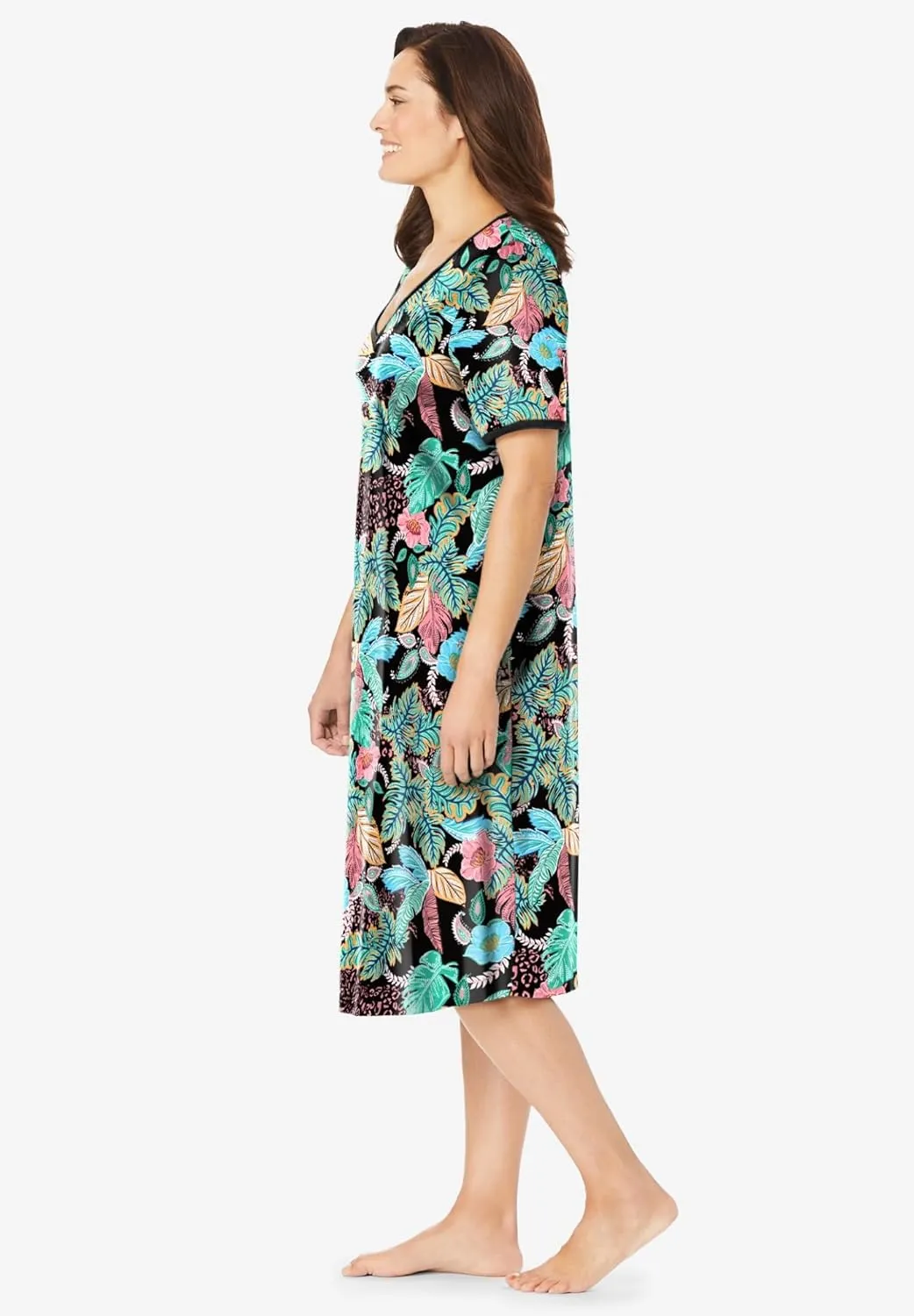Dreams & Co. Plus Size Short T-Shirt Lounger
