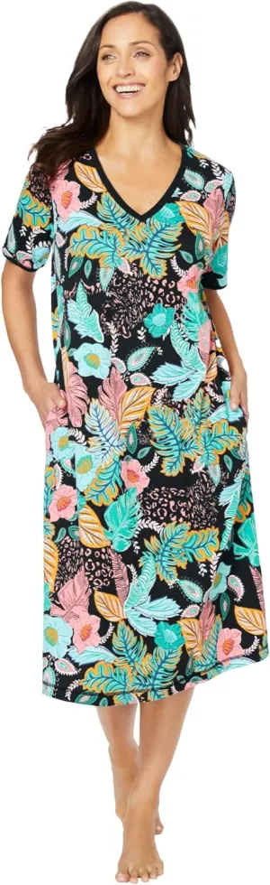 Dreams & Co. Plus Size Short T-Shirt Lounger