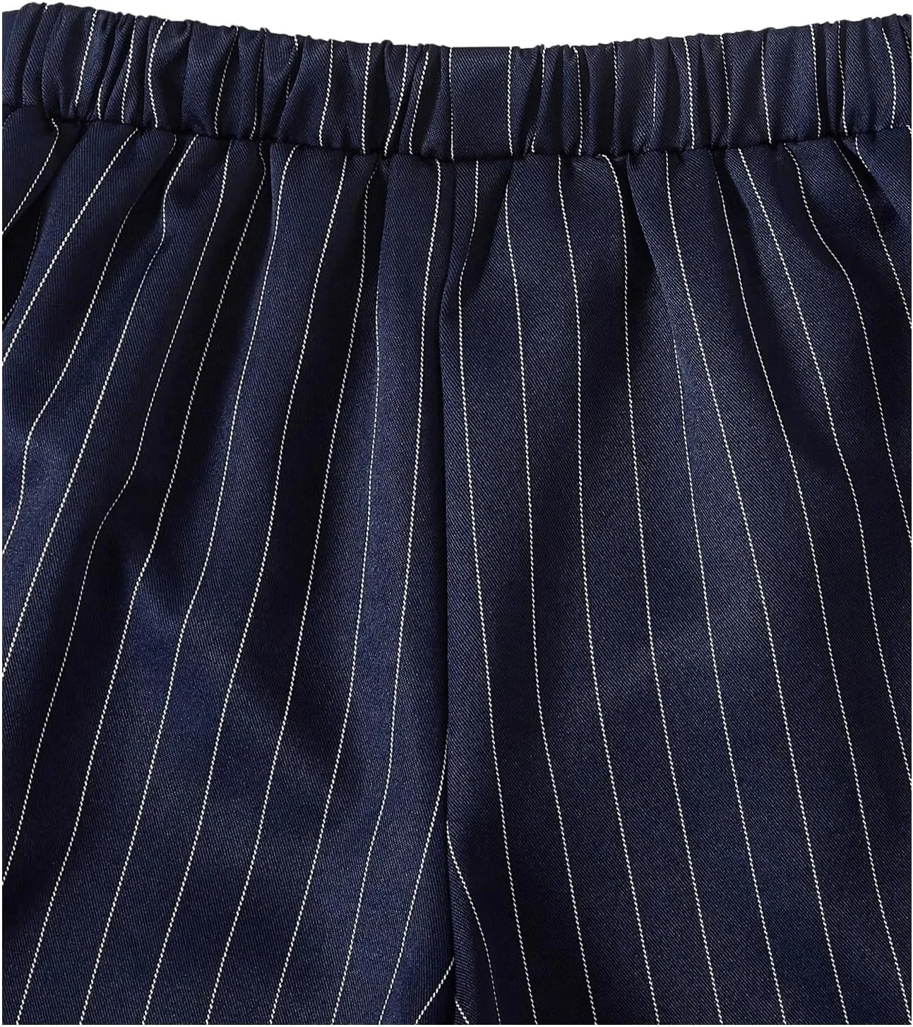 Floerns Girl's 2 Piece Outfits Elegant Striped Sleeveless Suit Vest & Long Elastic Casual Pants Set