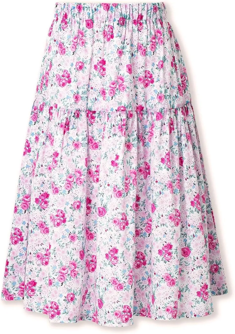 Floral Long Skirt for Girls Toddler & Kids & Teens II Girl's A-Line Maxi Skirts