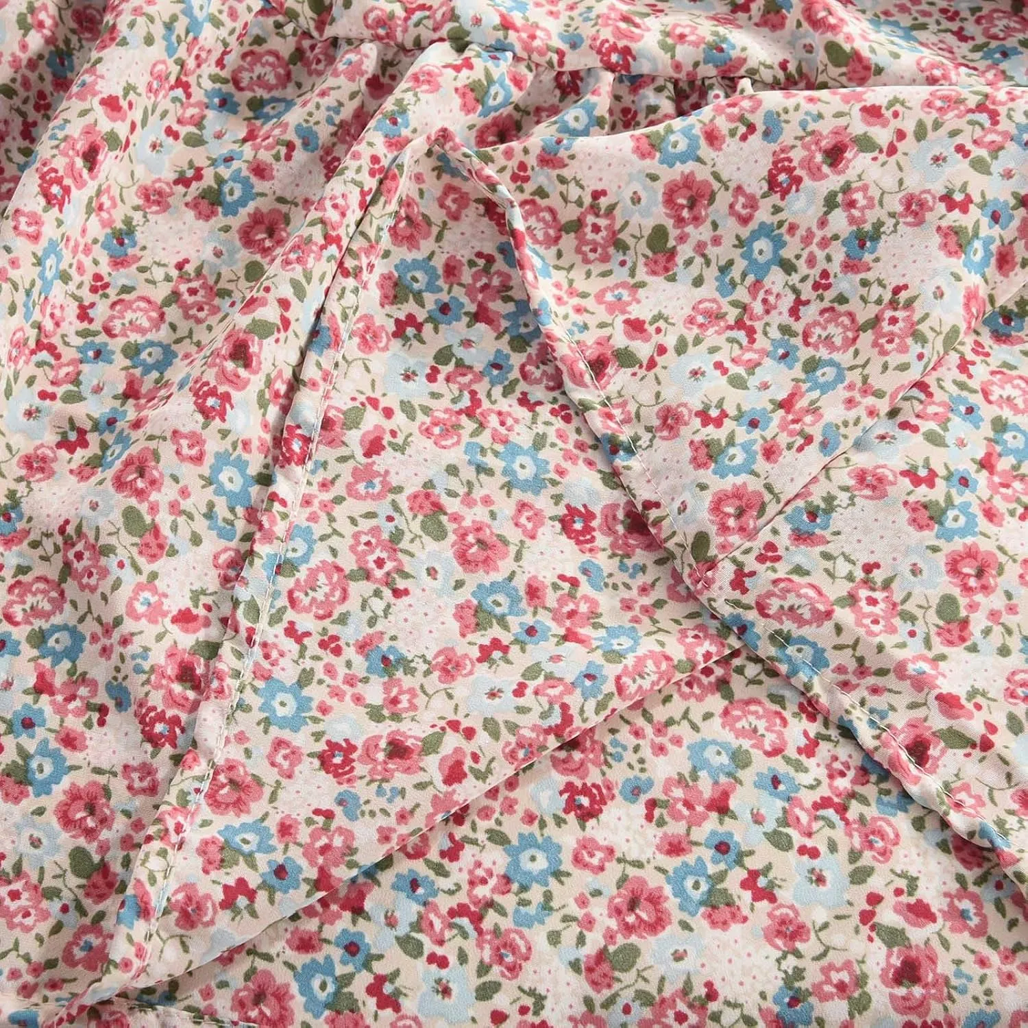 Floral Skirts for Women High Waist Flared Maxi Skirts Summer Vacation Beach Boho Flower Print Ruffle Swing Skirt