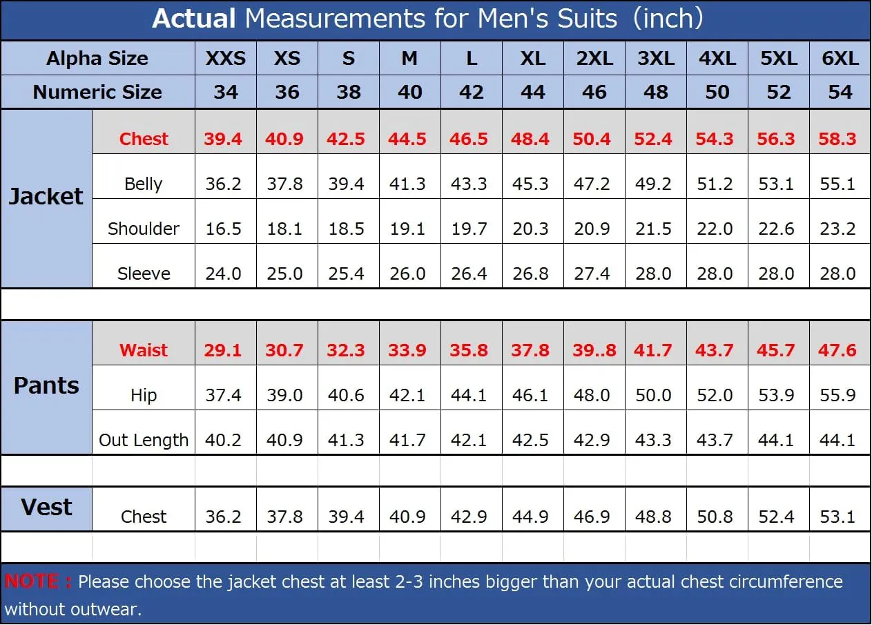 Formal Stripe Suits for Men 3 Piece Slim Fit Single Breasted Pinstripe Blazer Vest Pants Set for Wedding Prom Business