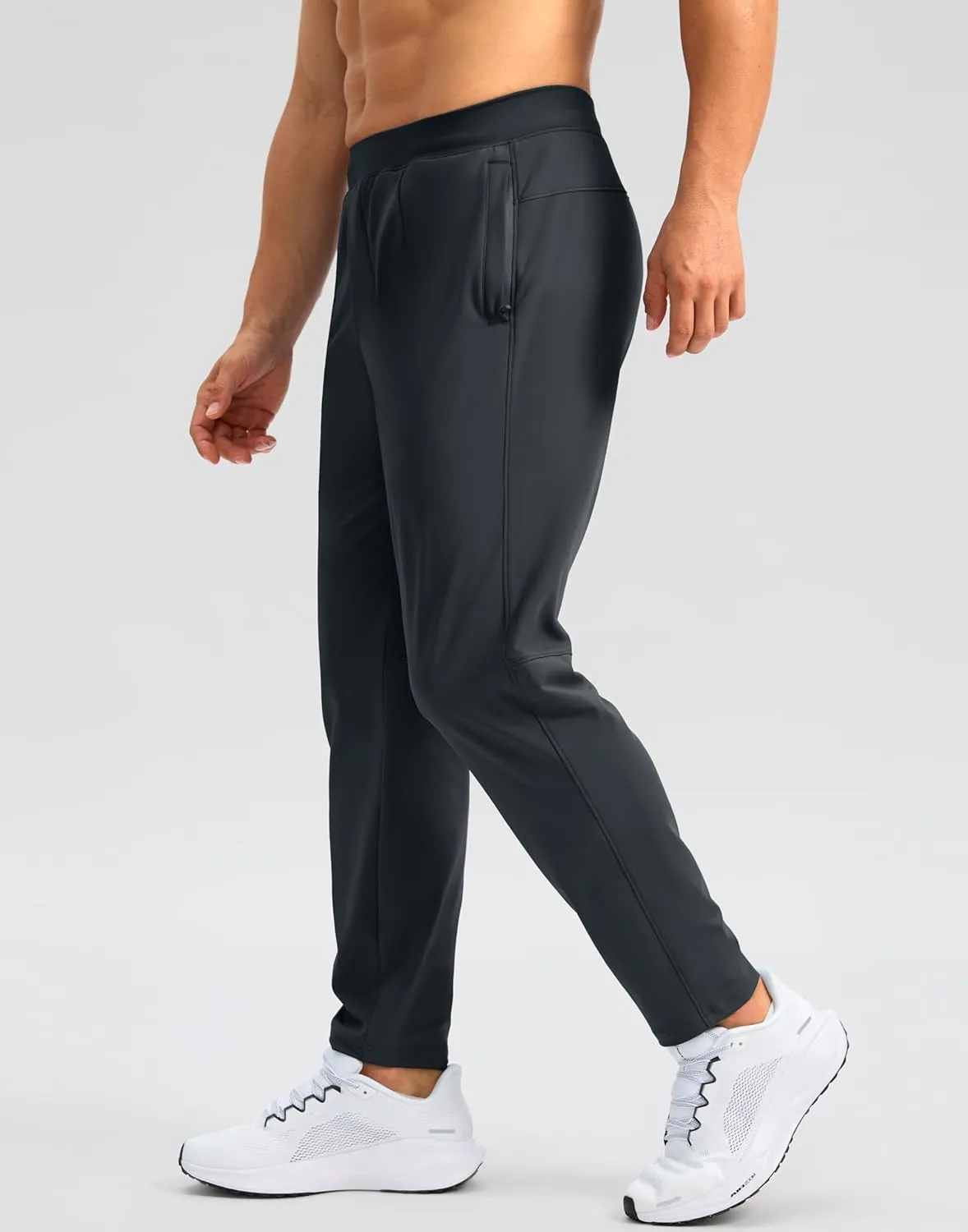 G Gradual 30"/32"/34" Inseam Tall Mens Sweatpants with Zipper Pockets Stretch Golf Workout Pants for Men Casual Athletic