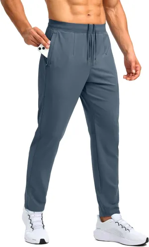 G Gradual 30"/32"/34" Inseam Tall Mens Sweatpants with Zipper Pockets Stretch Golf Workout Pants for Men Casual Athletic