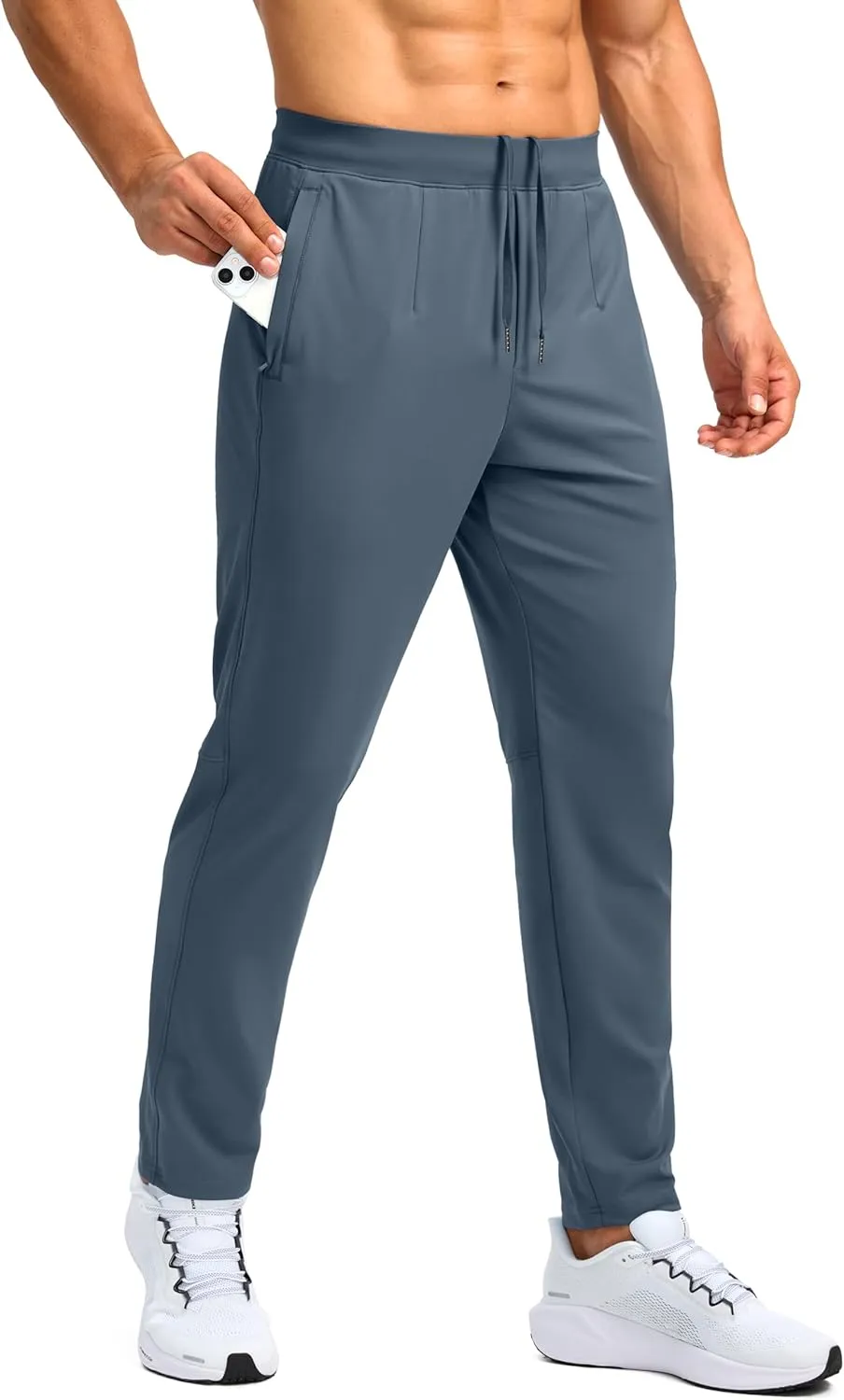 G Gradual 30"/32"/34" Inseam Tall Mens Sweatpants with Zipper Pockets Stretch Golf Workout Pants for Men Casual Athletic