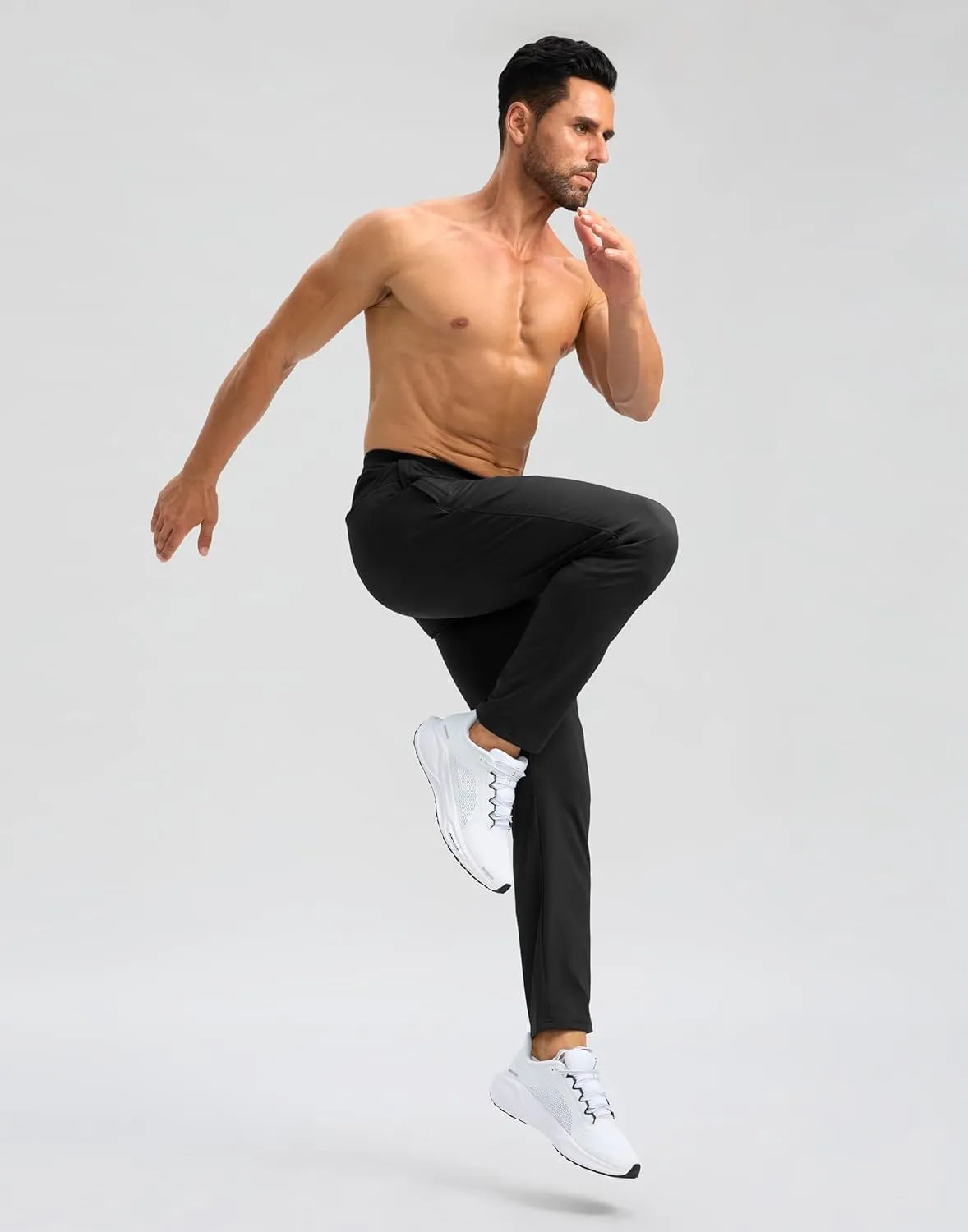 G Gradual 30"/32"/34" Inseam Tall Mens Sweatpants with Zipper Pockets Stretch Golf Workout Pants for Men Casual Athletic