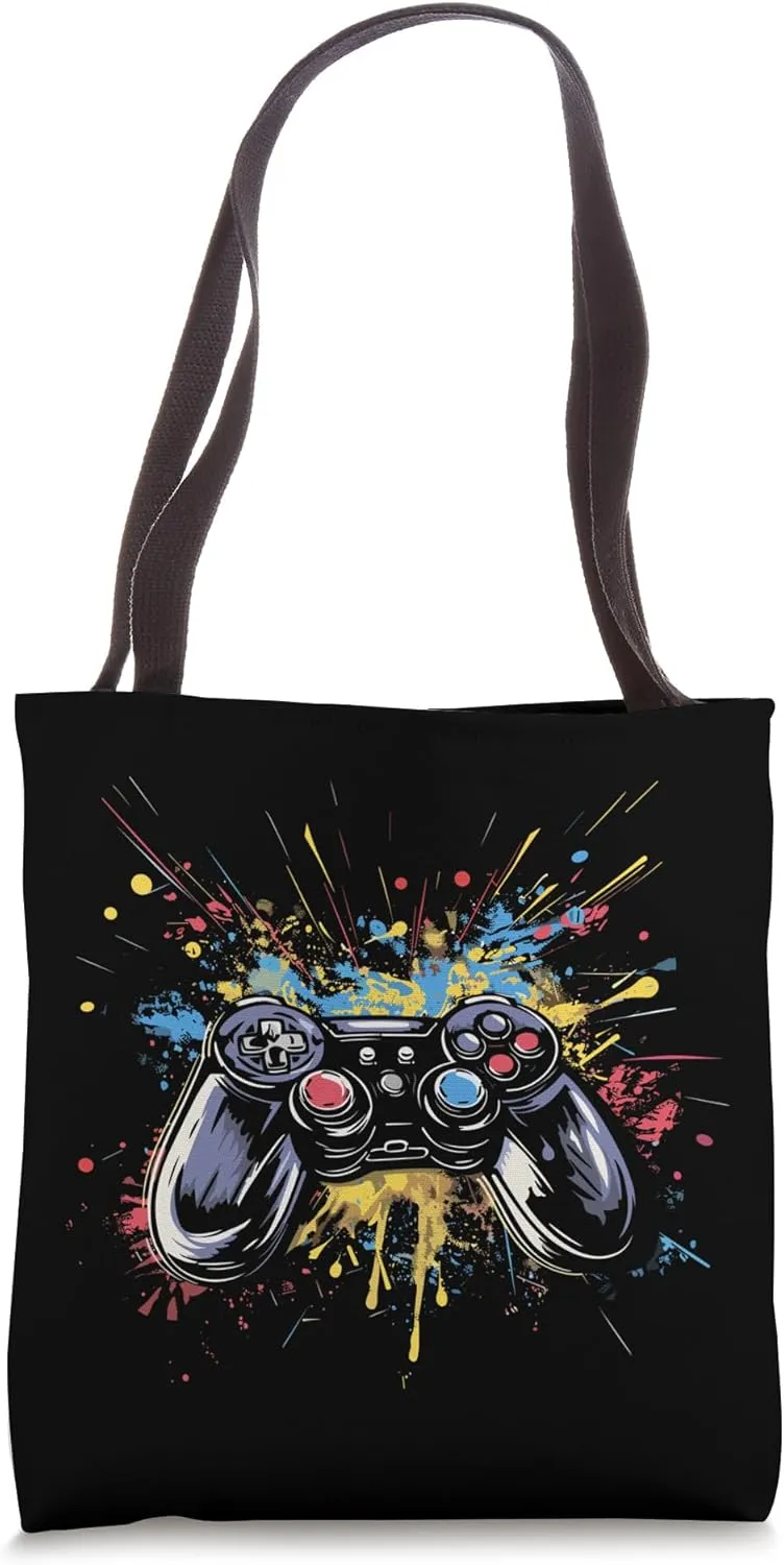 Gaming Controller Let's Plays Tote Bag