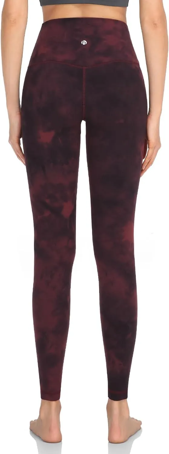 HeyNuts Essential Extra Long Leggings, High Waisted Athletic Compression Tummy Control Workout Yoga Pants 31"