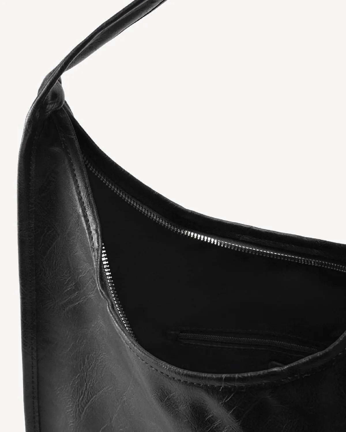 Hobo Purse, PU Leather Shoulder Bag, Tote Handbag for Work and Travel