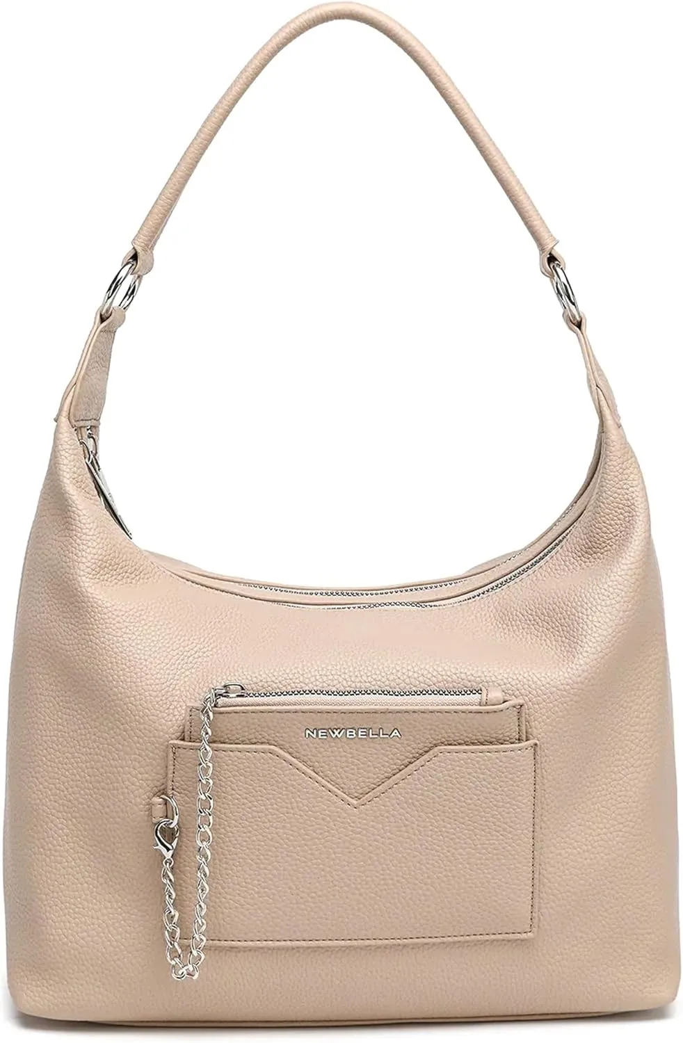 Hobo Purse, PU Leather Shoulder Bag, Tote Handbag for Work and Travel