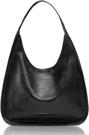 Hobo Purse, PU Leather Shoulder Bag, Tote Handbag for Work and Travel