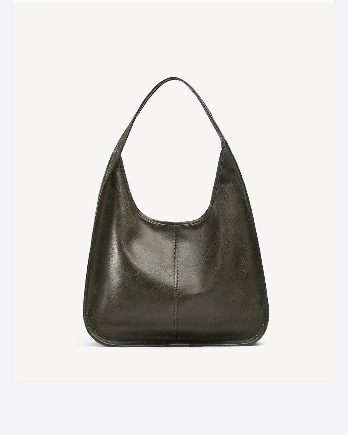 Hobo Purse, PU Leather Shoulder Bag, Tote Handbag for Work and Travel