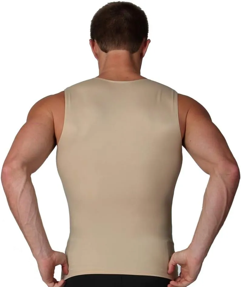 Insta Slim ISPRO Slimming Crew-Neck Sleeveless Top Shapewear Compression Shirt for Men - (Pack of 3)