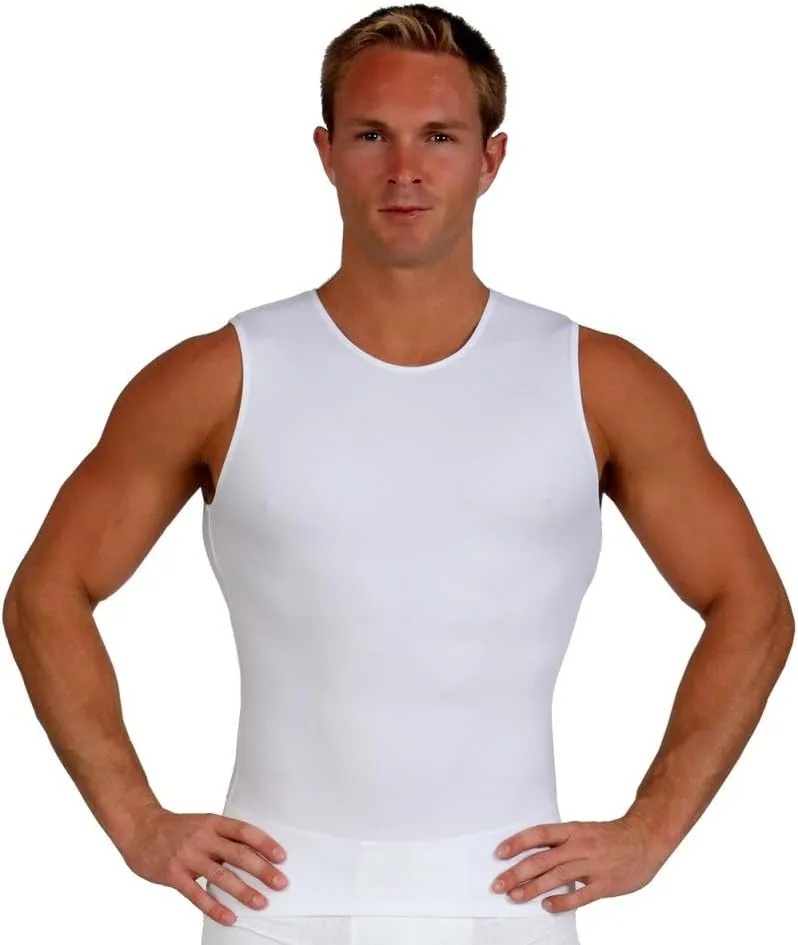 Insta Slim ISPRO Slimming Crew-Neck Sleeveless Top Shapewear Compression Shirt for Men - (Pack of 3)