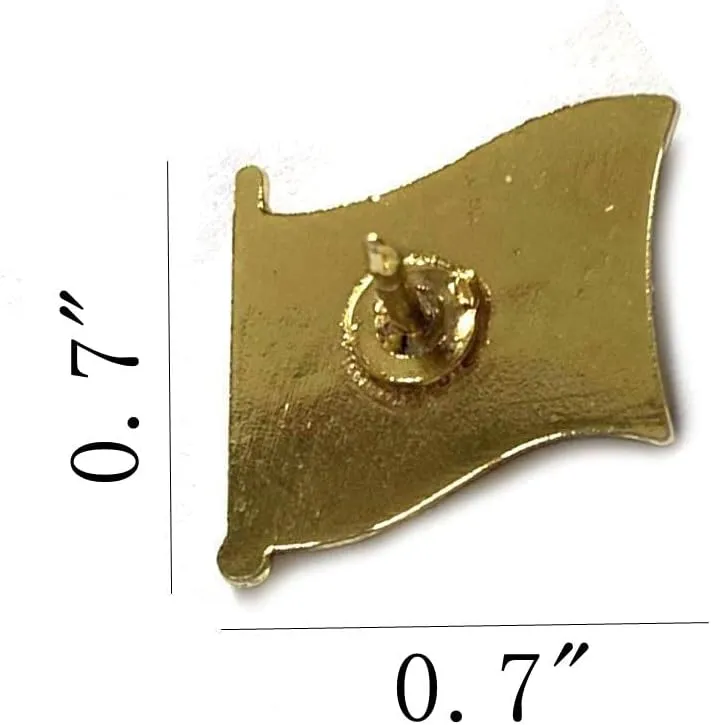 International Single Flag Lapel Small Pins Badges